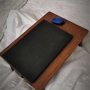 Laptop-Betttisch,Laptop-Bett-Tablett,Laptop-Tisch,Laptop-Tisch,Studie im Bett,Holz Tablett Bild 3