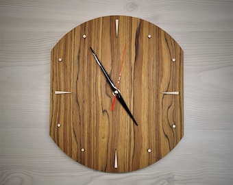 Olive wood clock,Wooden clock,Wood clock,Kitchen wall clock,Wood wall clock,Wall clock,Wooden clock for wall,Modern wall clock,Wooden gift