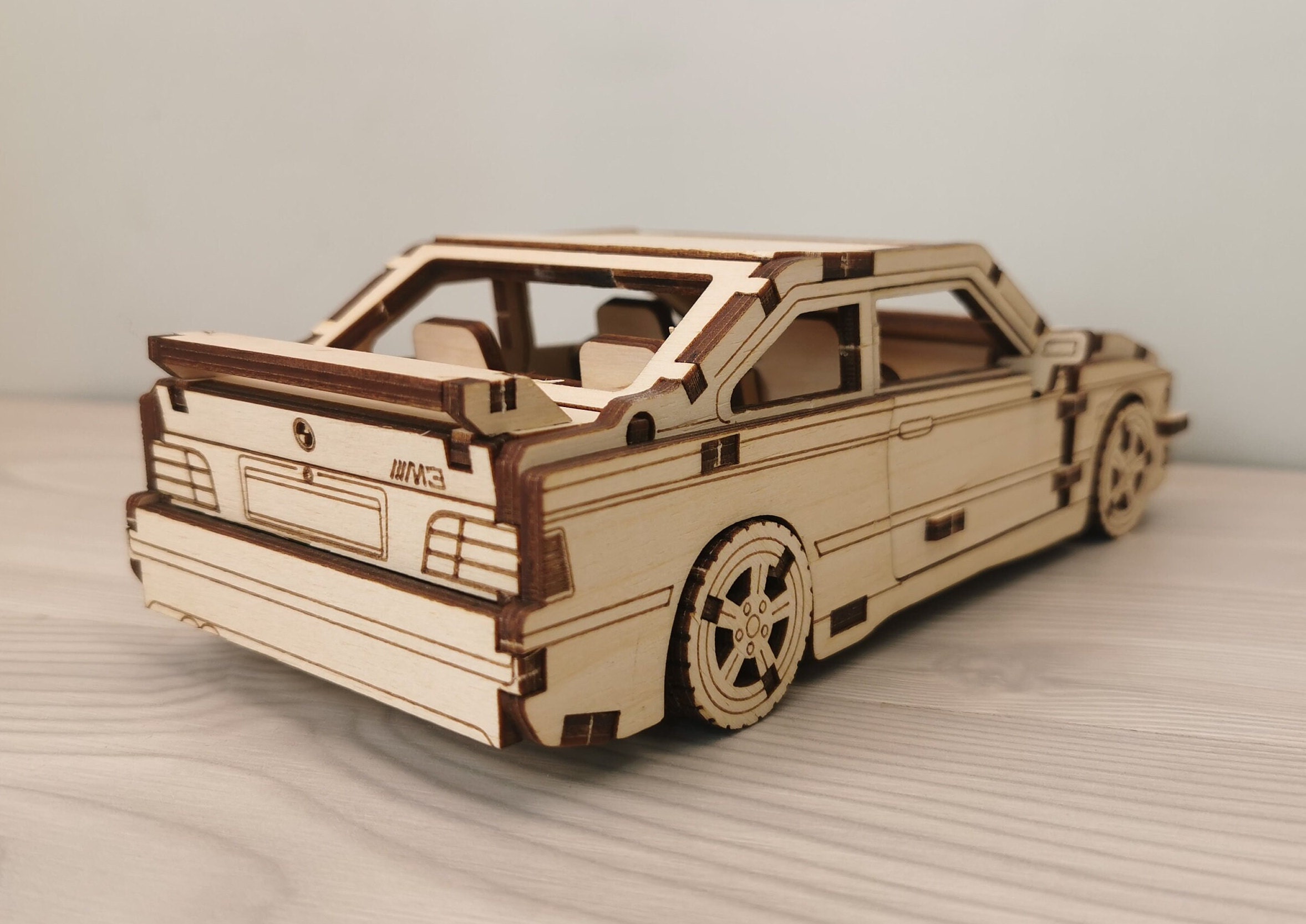 Wooden 3D Puzzle, BMW E36 M3 Construction Kit,wood Puzzle,3d