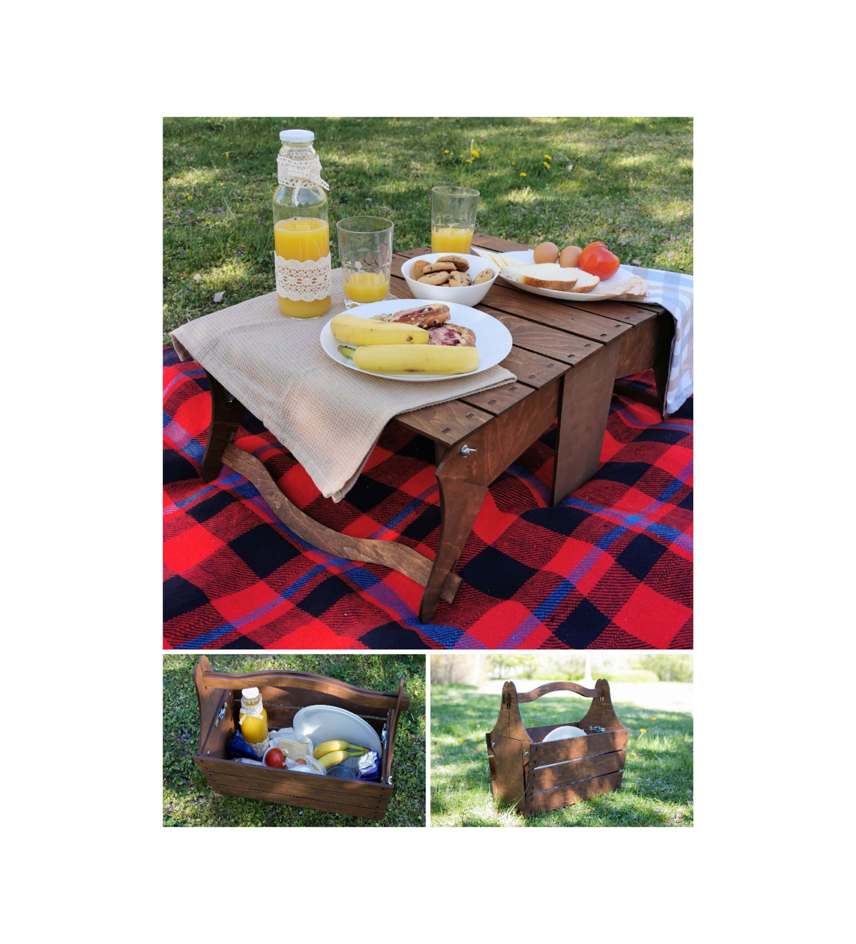 Set pique-nique rétractable 2 personnes - Accessoires de camping