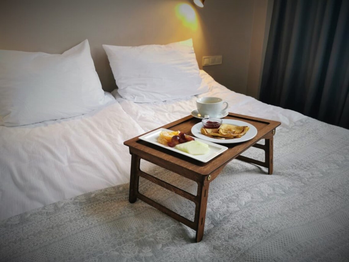 Bed Breakfast Tableserving Trayfolding Serving Traykids Etsy