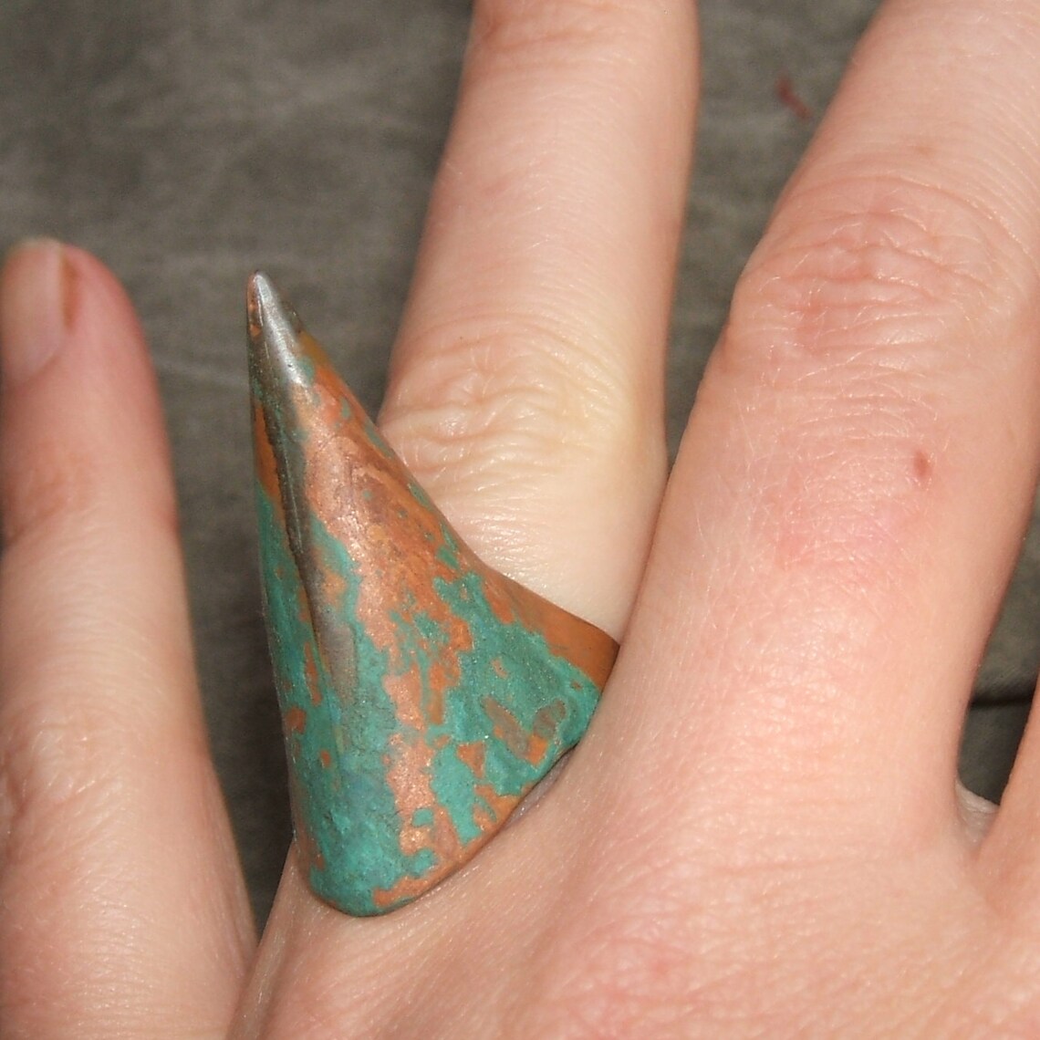 Raw Thorn Ring Dangerous and Elegant Statement Ring Green Etsy
