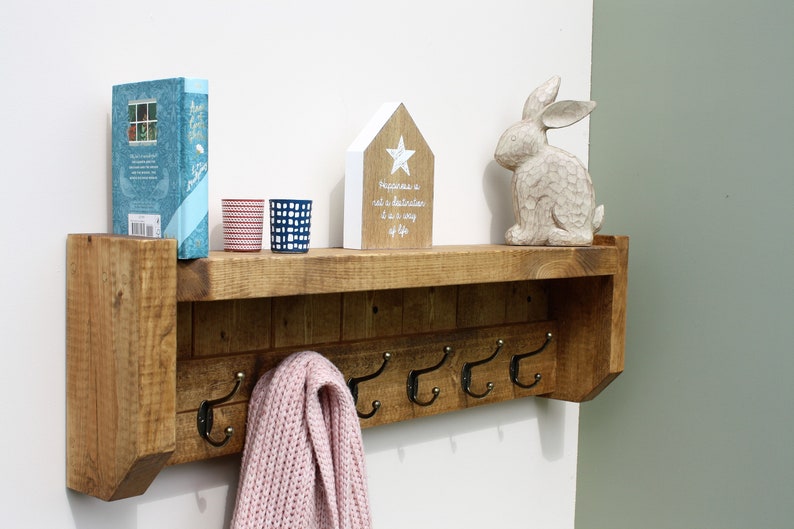Bookcases Shelving Storage Furniture Rustic Chunky Shelf Wall