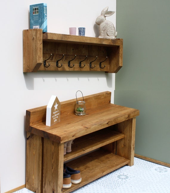 Farmhouse coat rack with bench new arrivals