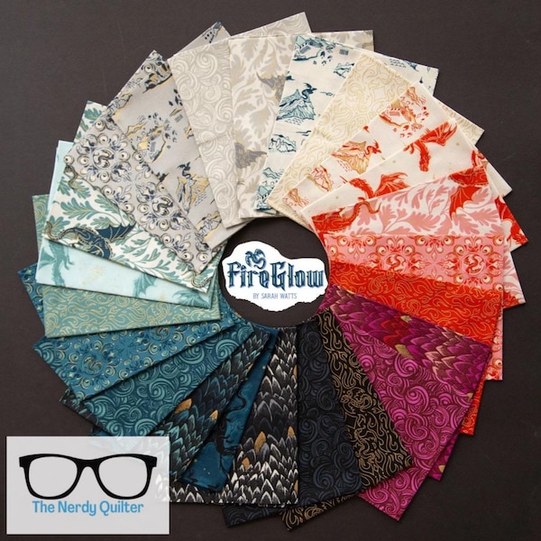 Preorder: Fireglow Complete 23 Piece Fat Quarter Bundle by Sarah Watts for Moda *October Delivery*