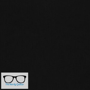 Kona Black Solid K001-1019 - Sold by the Half Yard