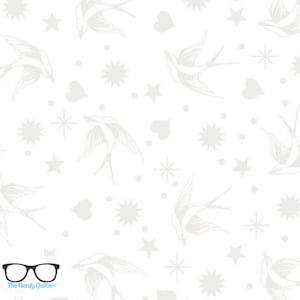 Linework Fairy Flakes in Paper PWTP157.Paper by Tula Pink for Freespirit - Sold by the Half Yard