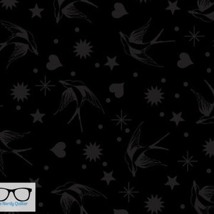 Linework  Fairy Flakes in Ink PWTP157.INK by Tula Pink for Freespirit - Sold by the Half Yard