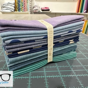 Tilda Seasonal Chambray Summer Blues Fat Quarter Bundle