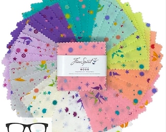 Tula Pink Fairy Dust 2.5” Mini Charm Packs