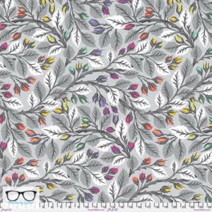Preorder: Graywork Best Buds  108 Sateen Wideback by Tula Pink for Freespirit  QBTP019.Fog