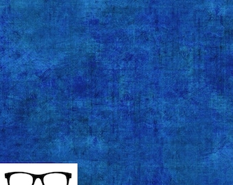 May include: A solid blue textured fabric with a slightly mottled appearance. The fabric has a subtle, uneven texture that gives it a vintage or distressed look.
