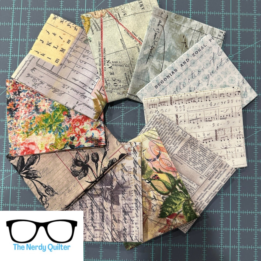 Tim Holtz Foundations Low Volume Fat Quarter Bundle – 14 Pieces, 18" X 21" Quilting Cotton By FreeSpirit