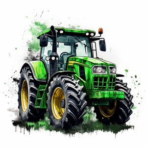 Sublimation de tracteur vert png - tracteur png, transfert de tracteur, tracteur imprimable, anniversaire de ferme, anniversaire de tracteur, ferme irlandaise Europe