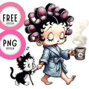 Vaquero Betty Boop png, buenos días png, sublimaciones occidentales png, buenos días PNG, descargas de diseños, imágenes prediseñadas PNG, camisetas, descargas de sublimación