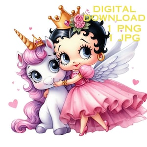 Vaquera chic Betty Boop, Descarga de unicornio, linda chica PNG, linda chica png, linda chica Diseño de sublimación, príncipes betty boop, Tumbler Wrap png