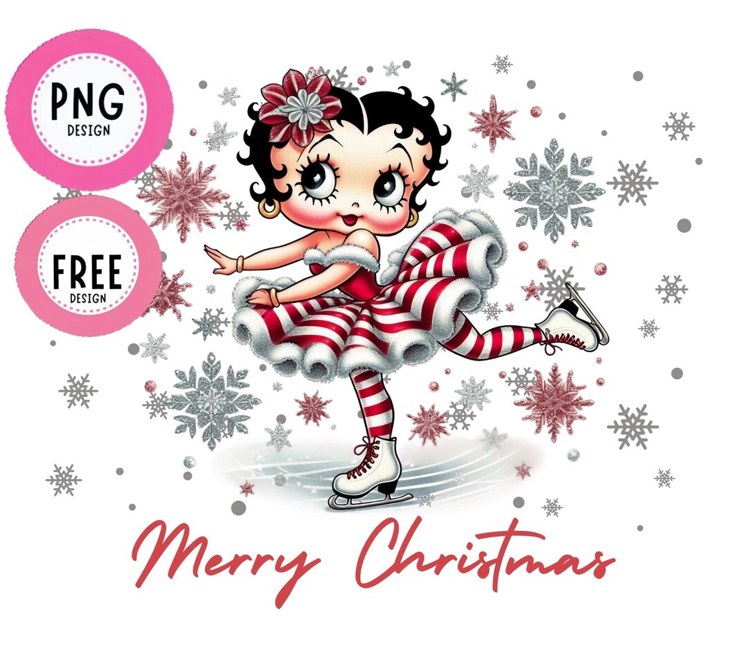 Betty Boop Cute Png,take Me Away, Merry Christmas,western Sublimations, Skates Winter Downloads,png Clipart,tumbler Png Sublimation Download - Etsy Japan