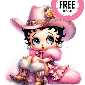 Betty Boop chique cowgirl schattig Take Me AValentines, western sublimaties, Valentine png, png-clipart, shirtsublimatie png, transparante download