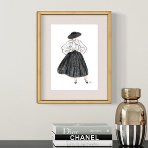 Stampa di opere d'arte minimalista per l'arte dell'ingresso per il soggiorno Poster Arte Illustrazione di moda Galleria Stampa da parete Decorazione monocromatica Arte semplice