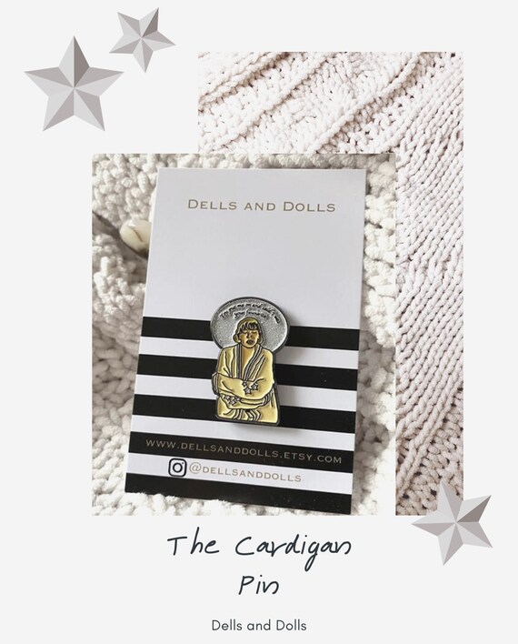Taylor Swift Cardigan Enamel Pin Badge Folklore | Etsy