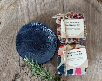 Hand Cream and dish gift set / Spa Gift box / Handmade