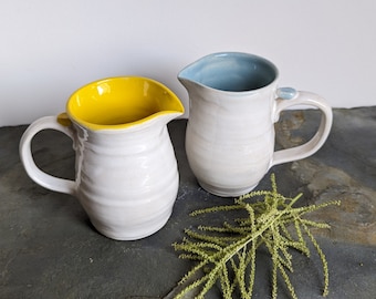 Unique Ceramic Jug - Modern Minimalist Style - Perfect for Serving or Display