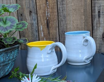 Large Handmade Ceramic mug / Wheelthrown