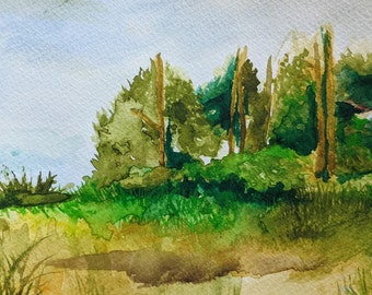 Forest - watercolour painting