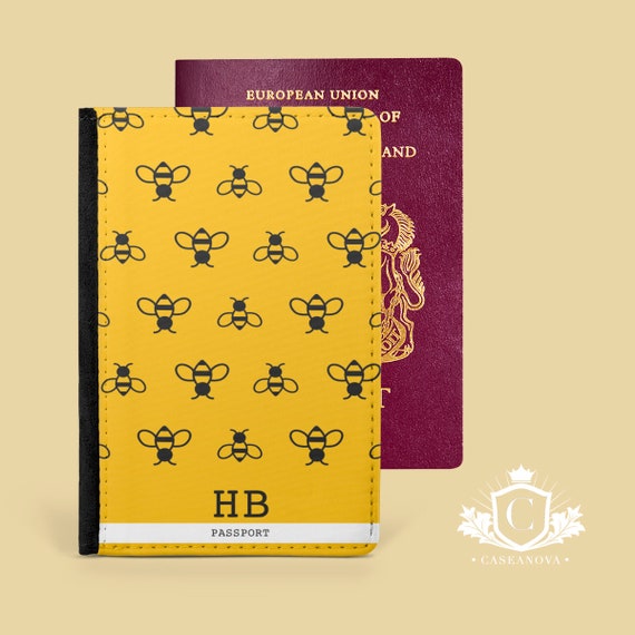 UK Passport Holder Case Cover Bees Collection 1