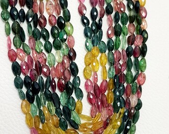 Tourmaline Spacer Beads,Heishi Beads 4mm Petrol Tourmaline Gemstone Heishi Beads 16 Inches Full Strand