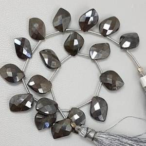 Moonstone Beads, Natural Moonstone Faceted Fancy Shape Beads, AAA Grade Quality Moonstone Briolettes Beads, Size 13 mm 8 Inches Strand Beads