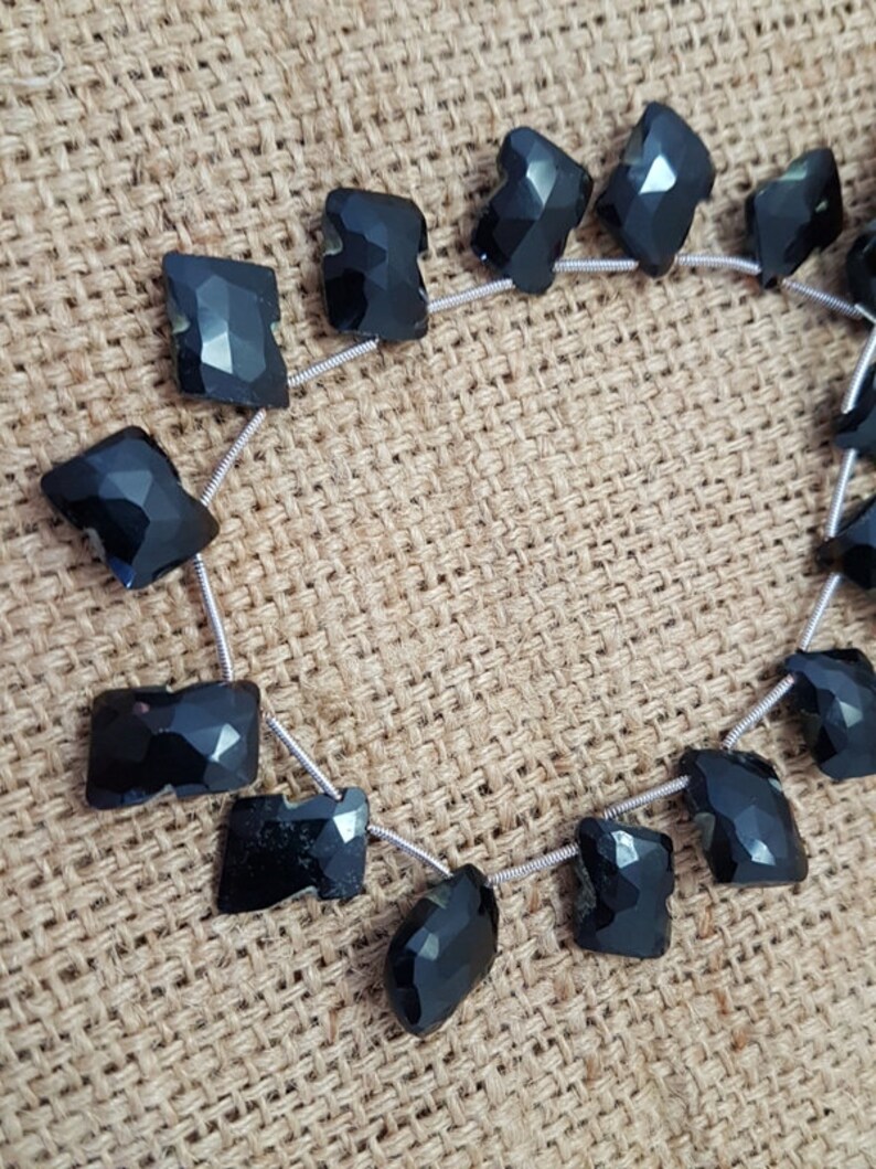 Black Chalcedony Fancy,Natural Black Chalcedony Beads,Black Chalcedony Fancy Shape Beads,AAA Quality Black Chalcedony Briolettes,15-19 mm,8
