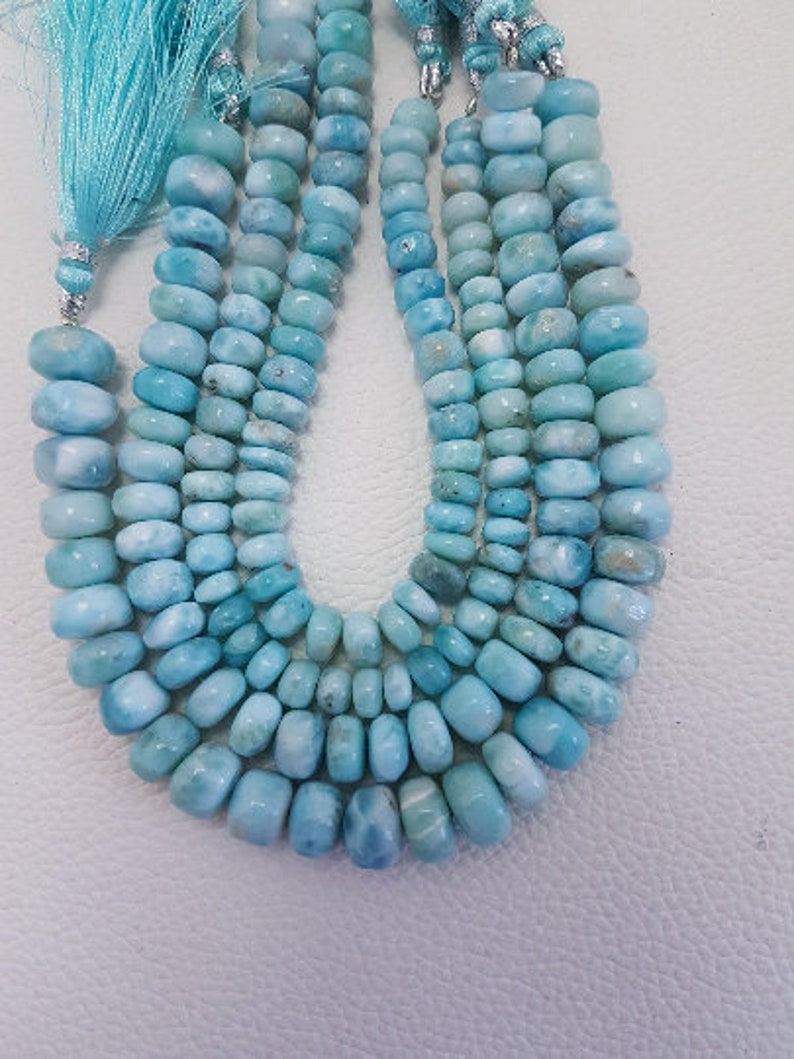 Natural Larimar Beads.larimar Smooth Beads AAA Quality Smooth Etsy