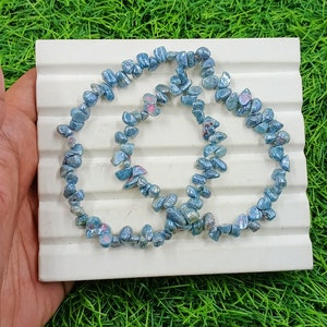 Perline di pietre preziose grezze di zoisite rubino, perline di pietre preziose di roccia per collane, pietre preziose per perline, dimensioni 5-10 mm, filo da 16 pollici