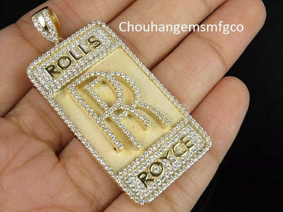 Moissanite Diamond Excellent Round Cut Pendant, 925 Sterling Silver Charm Pendant, Customized RR Pendant, Personalized Necklace Jewelry
