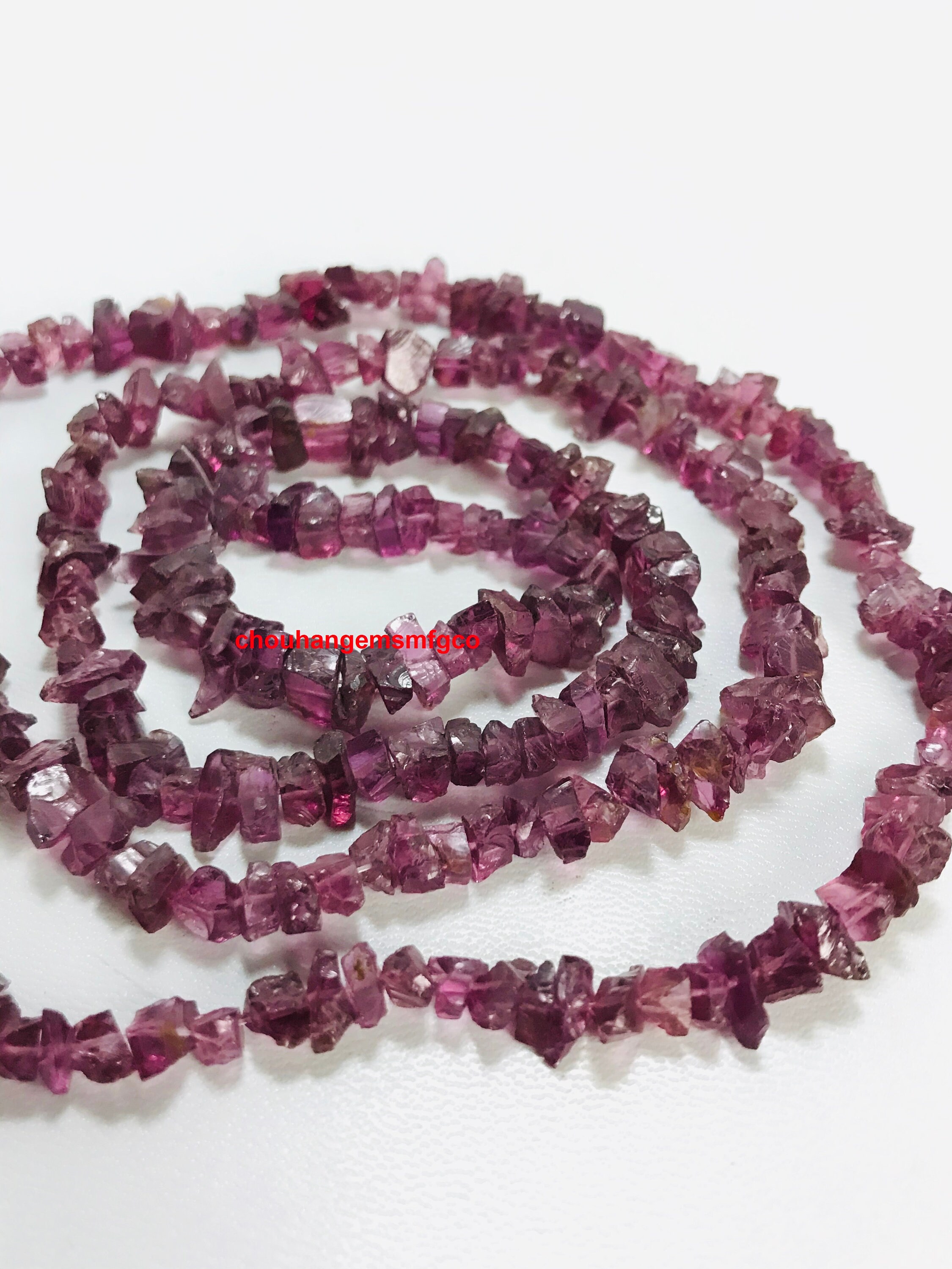 Rhodolite Garnet Uncut Raw Beadsaaa Pink Garnet Gemstone - Etsy
