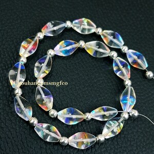 Multi Fire Rainbow Moonstone Quartz Smooth Fancy Shape Briolette, Bio Color Flashy Fire Beads, High Polish Multi Beads, Size 12x7mm 14 Beads