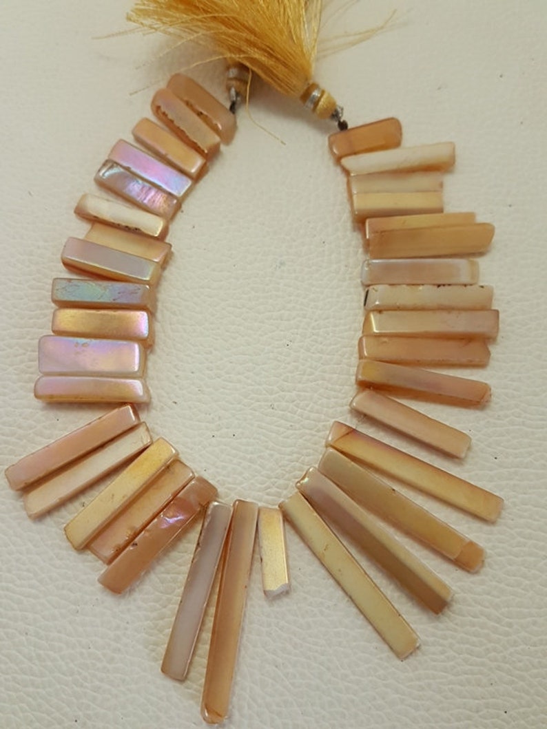 Rainbow Moonstone stick beads,AAA quality Rainbow Moonstone rectangle stick beads,Moonstone briolettes Beads,17-40 mm,8 Inches Strand