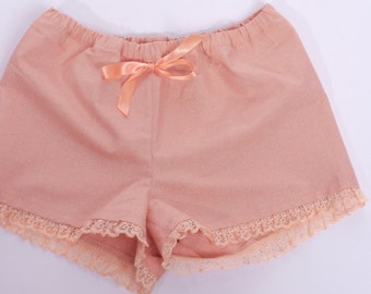 Rose Gold Shorts, Women Rose Gold Glitter Shorts, Pajama Shorts, Sleep Shorts, Chicky Style, Women PJ, Rose Gold Sleepwear, Bridesmaid gift