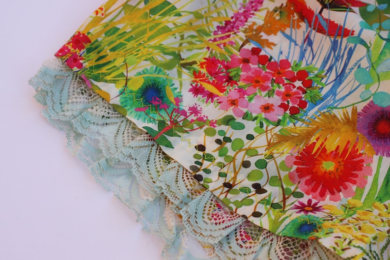 Women's Shorts, Sleep Shorts, Pajama Shorts, Liberty of London, Lace, Home Wear, Lounge Wear, Floral Shorts, Exclusive, Limited Edition image 3