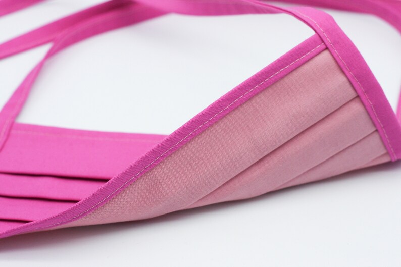 Face Mask Bubble Gum Pink Reusable Cotton Mask Cover Etsy