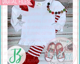 Download Free Mockup Blanks Boutique Ruffle Top Christmas Digital Image PSD Template