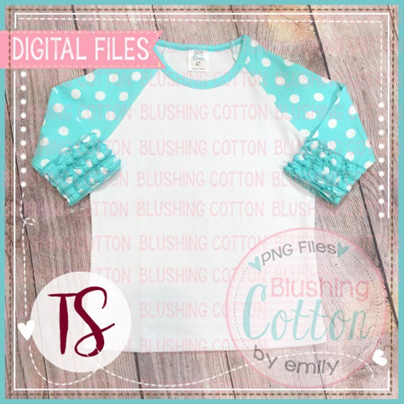 Arb Aruba Ruffle Sleeve Raglan Shirt Mockup Layout For