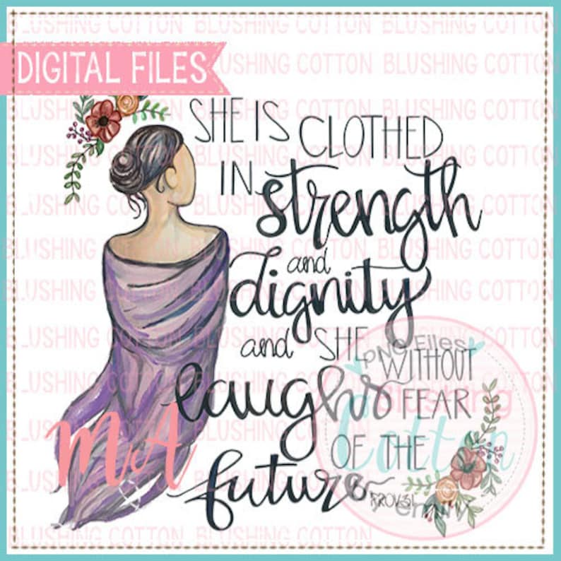 Proverbs 31 Woman Design PNG Artwork Digital File for Etsy