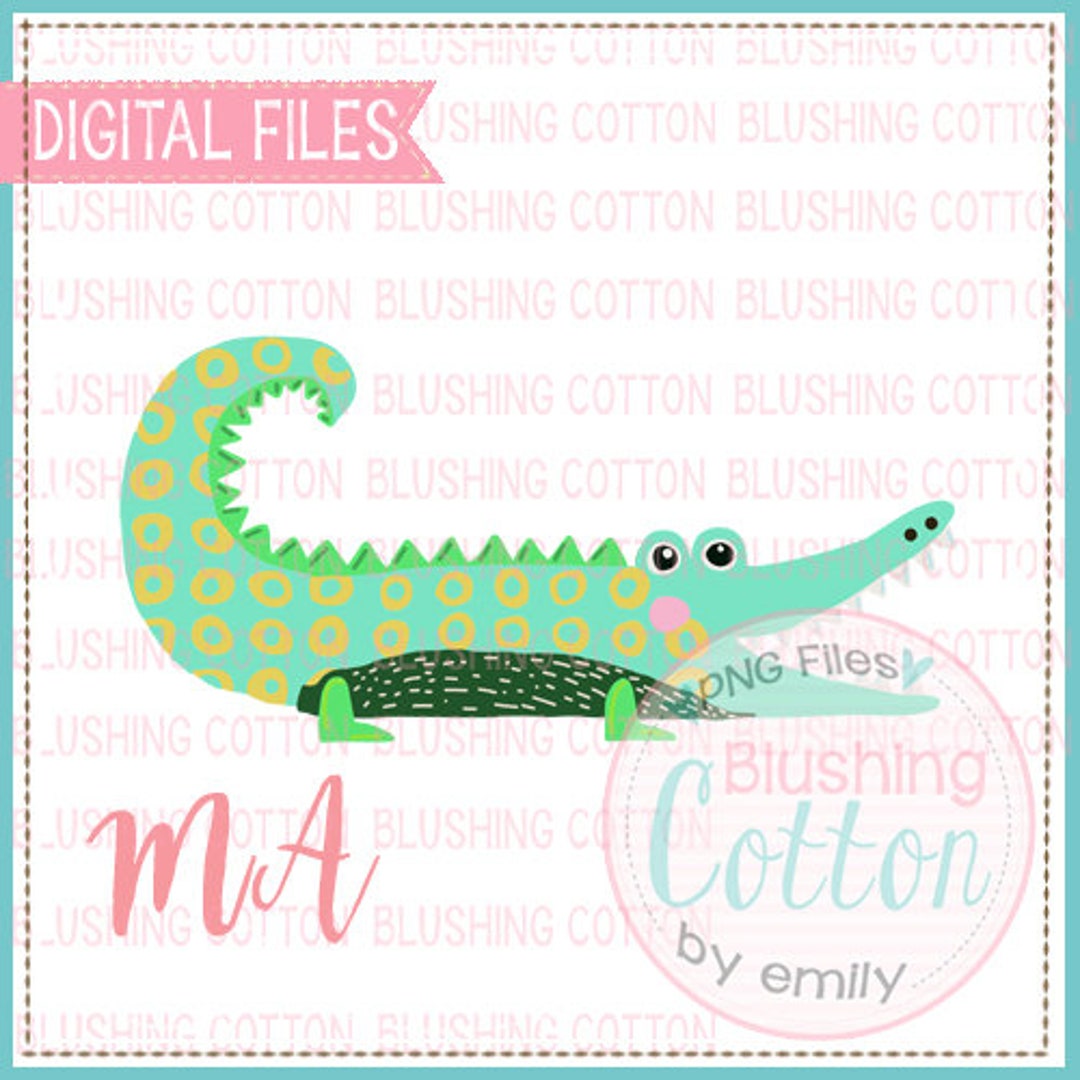 Gator Watercolor Design PNG Artwork Digital File for Printing and Other