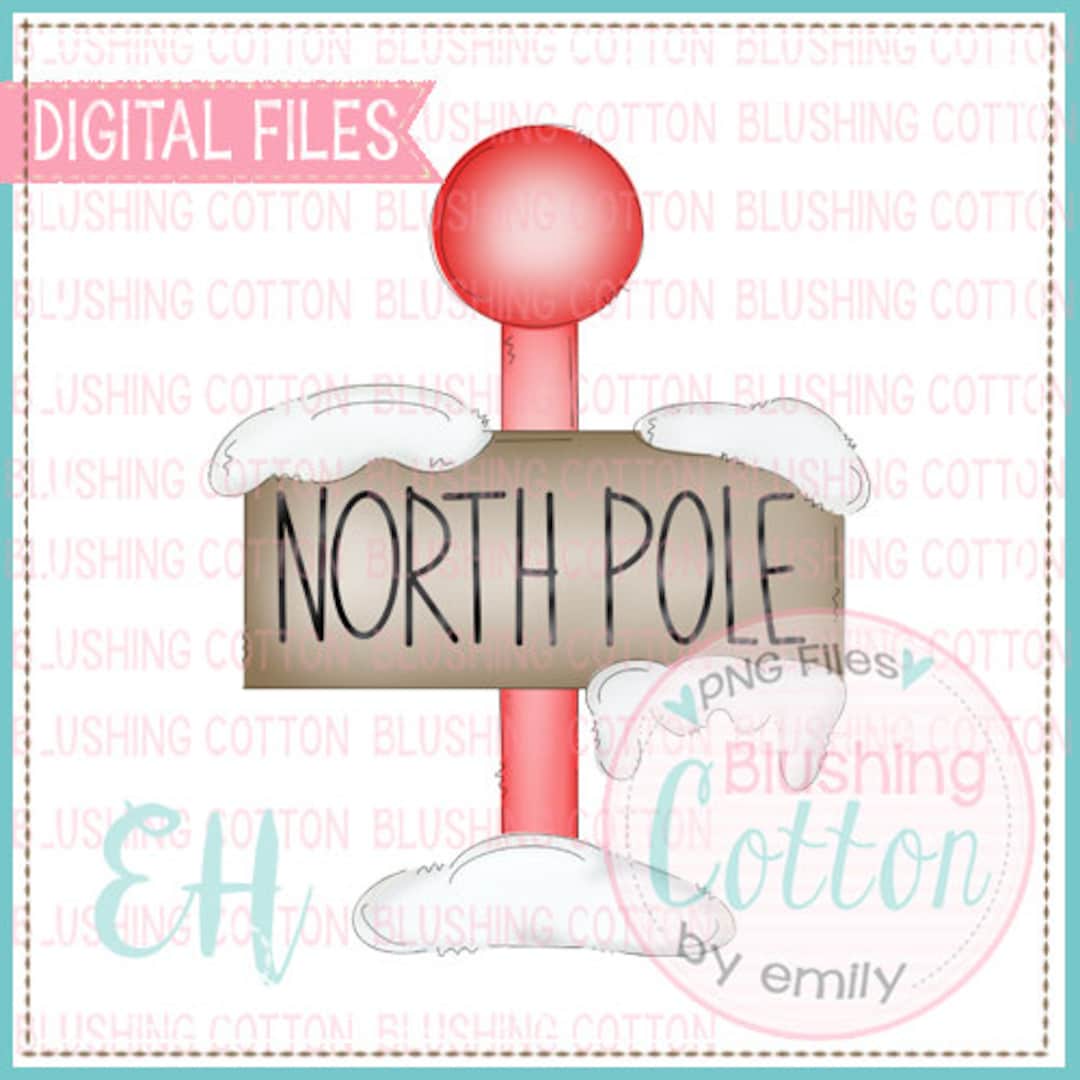 North Pole PNG Artwork Digital File for Printing and Other Crafts - Etsy