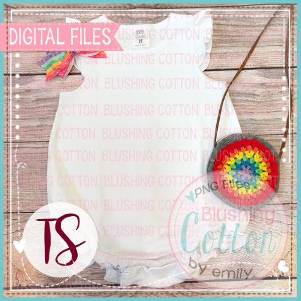 Digital File Only  ARB Blanks White Cap Sleeve Bubble with Fiesta Accents Top Flat Lay  Layout for Showcasing Designs For Sale BCTS