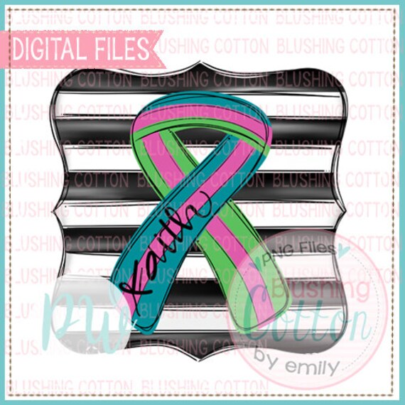 Metastatic Breast Cancer Awareness Ribbon With Black and White Etsy