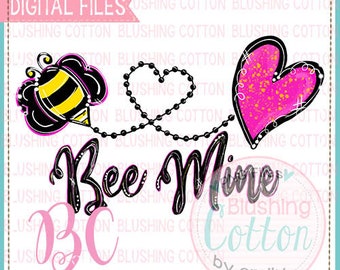 Bee Mine PNG Kunstwerk Digitale Datei - zum Drucken und anderen Basteln