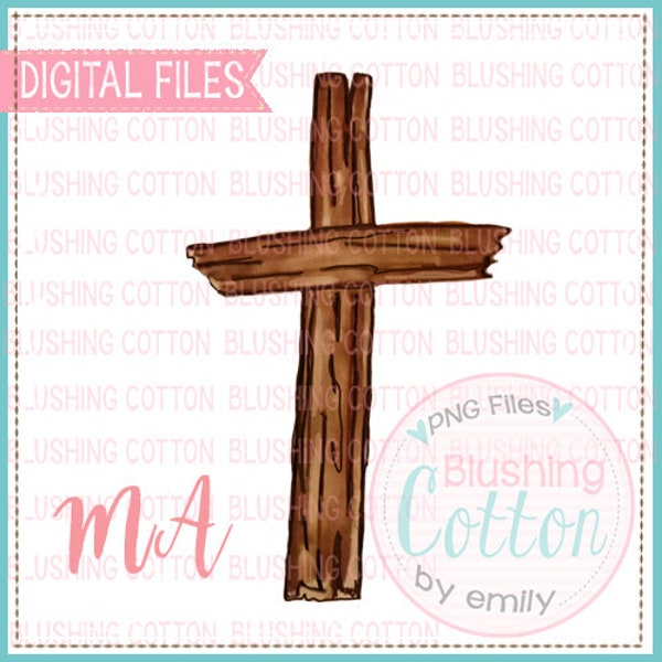 Wood Cross Design PNG Artwork Digital File - for printing and other crafts